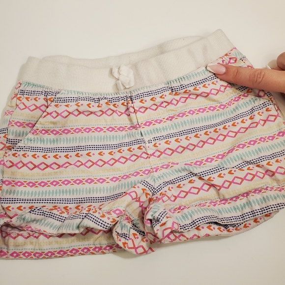 Cherokee Girl's Multi color Tribal Print Shorts - Picture 4 of 5